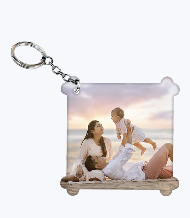 Heart Square Keychain