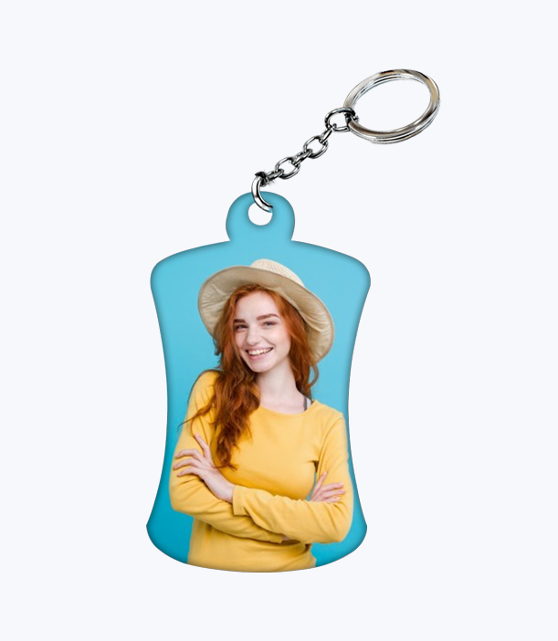 Curved Rectangle Keychains