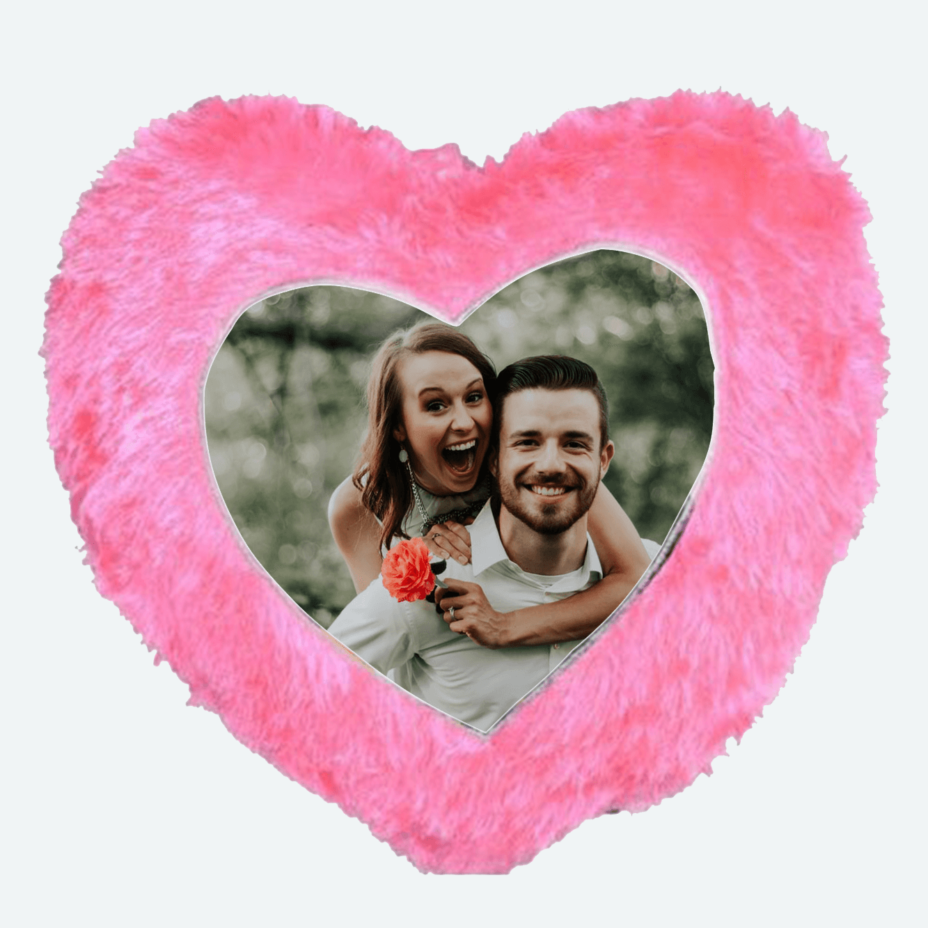 Light Pink Heart Cushion