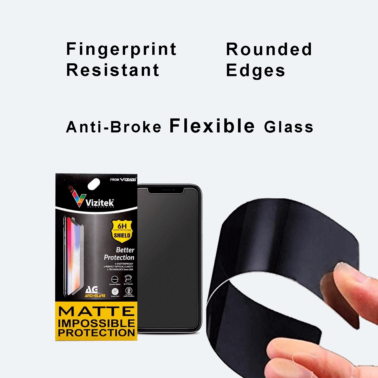 Vivo V7 Matte Unbreakable Glass