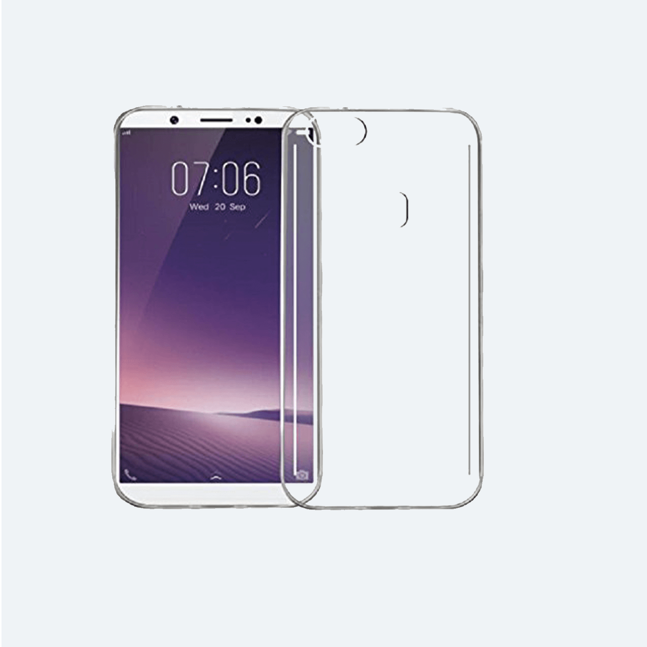 Oppo F5 Transparent Back Cover