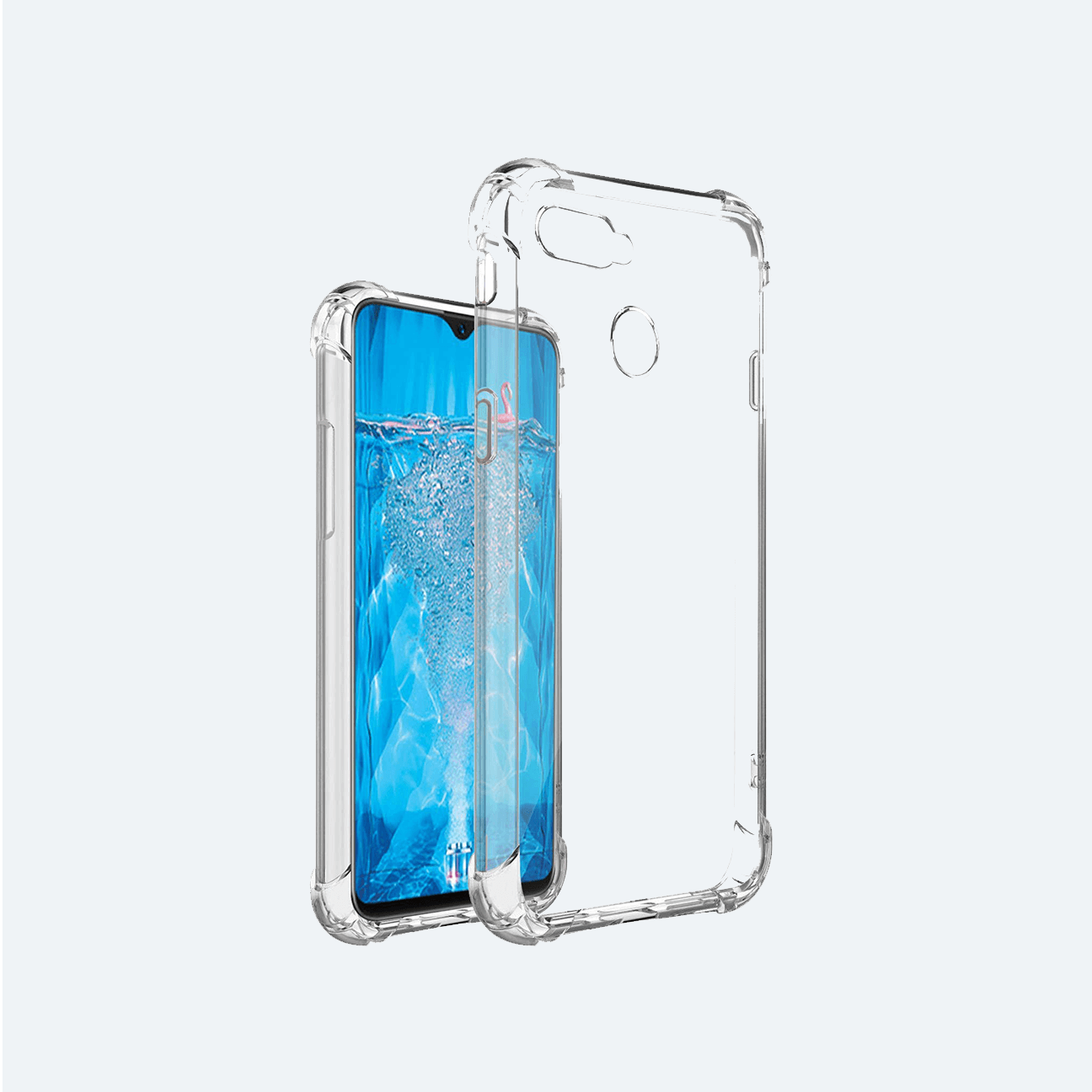 Oppo F9 Transparent Back Cover