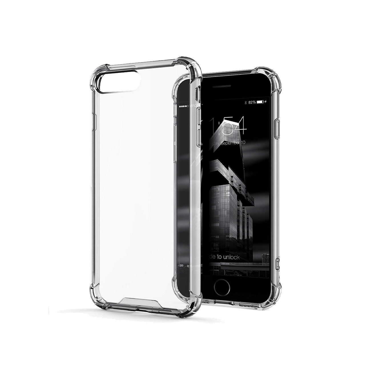 Apple iPhone 8 Plus Transparent Back Cover