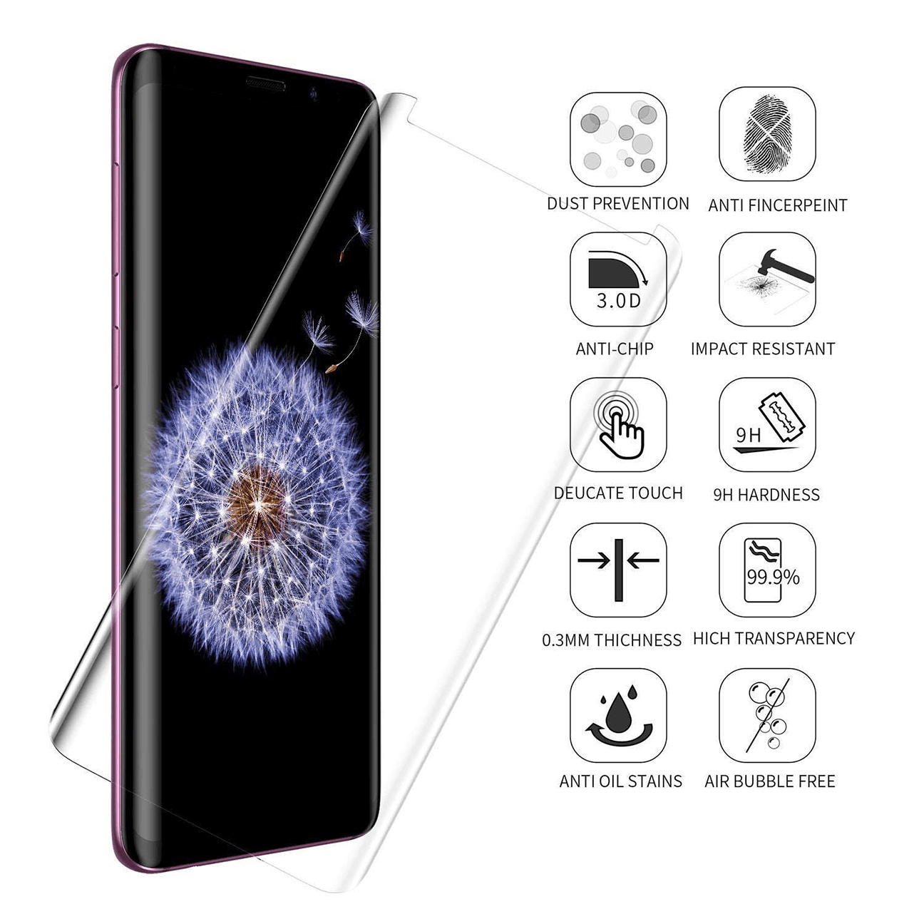 Samsung Galaxy Note 8 Curve UV Mobile Glass Image