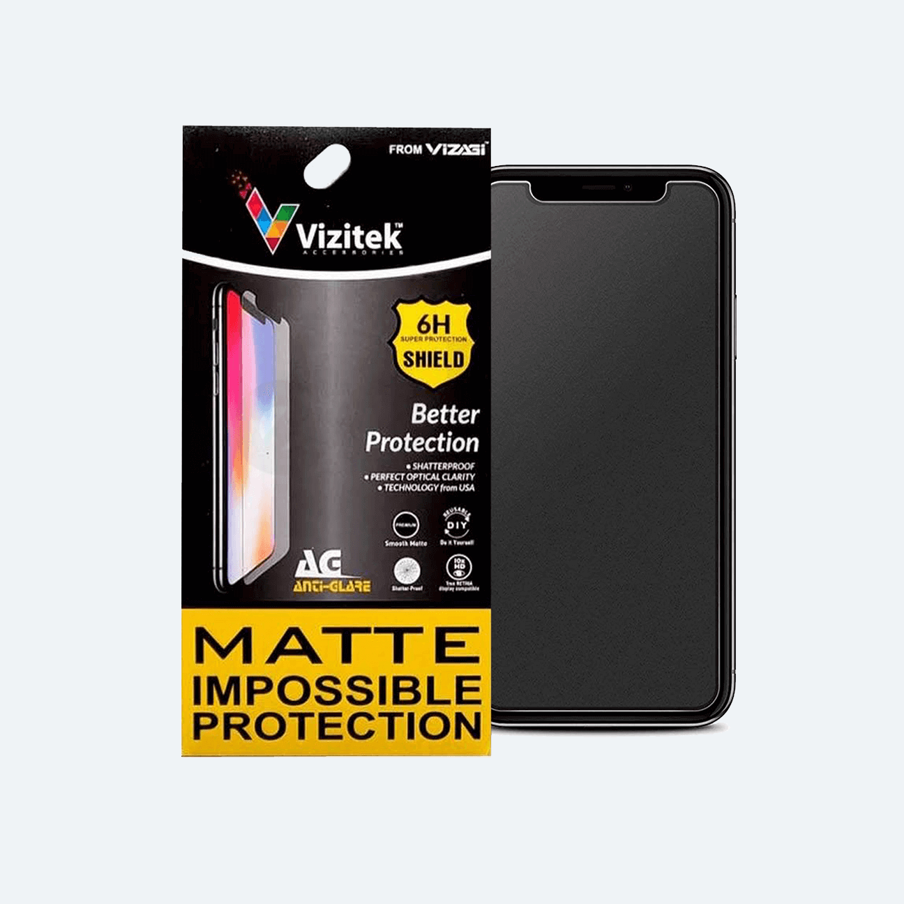 Vivo V11 (Fingerprint) Matte Unbreakable Glass
