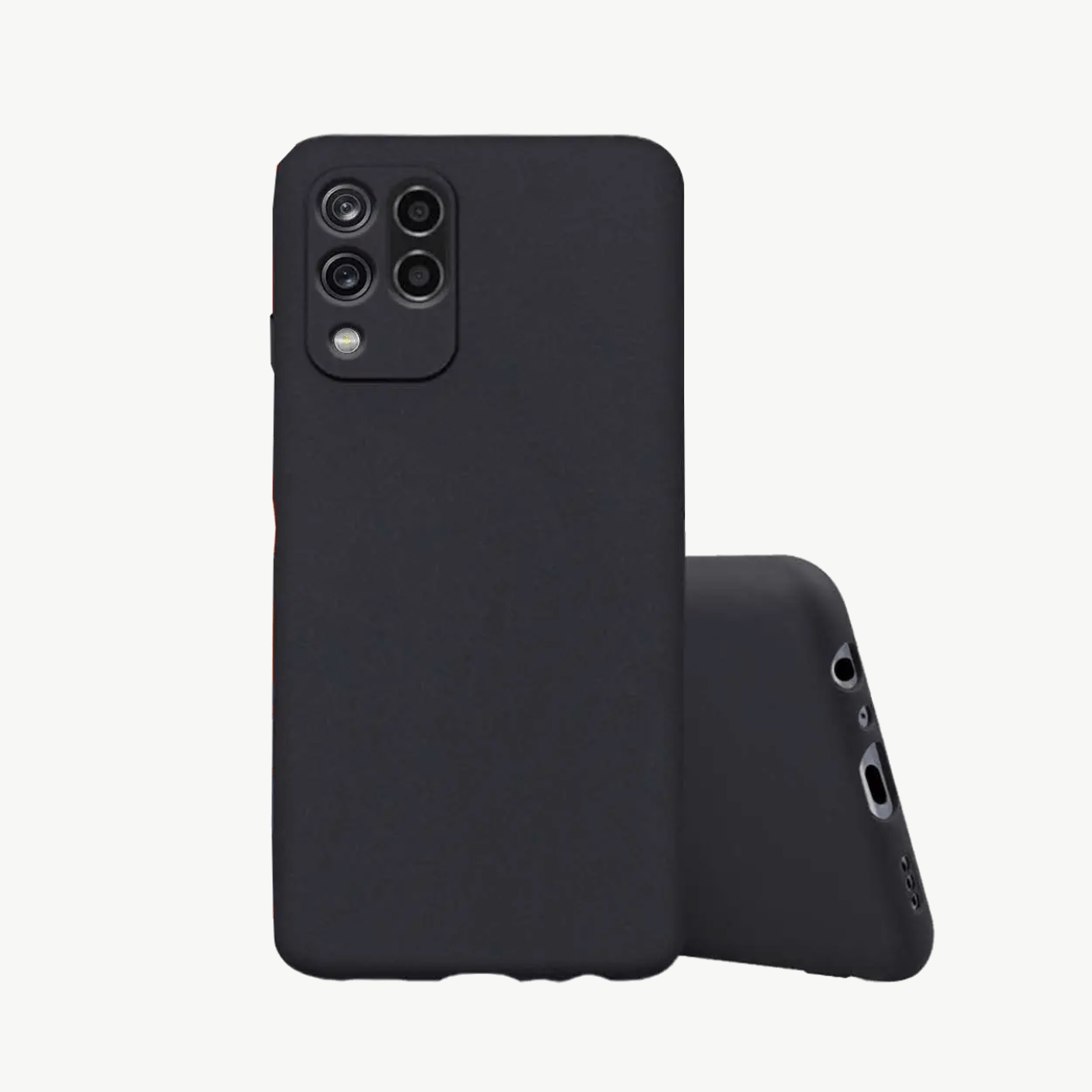 Oppo A92 Black Soft Silicone Phone Case Image