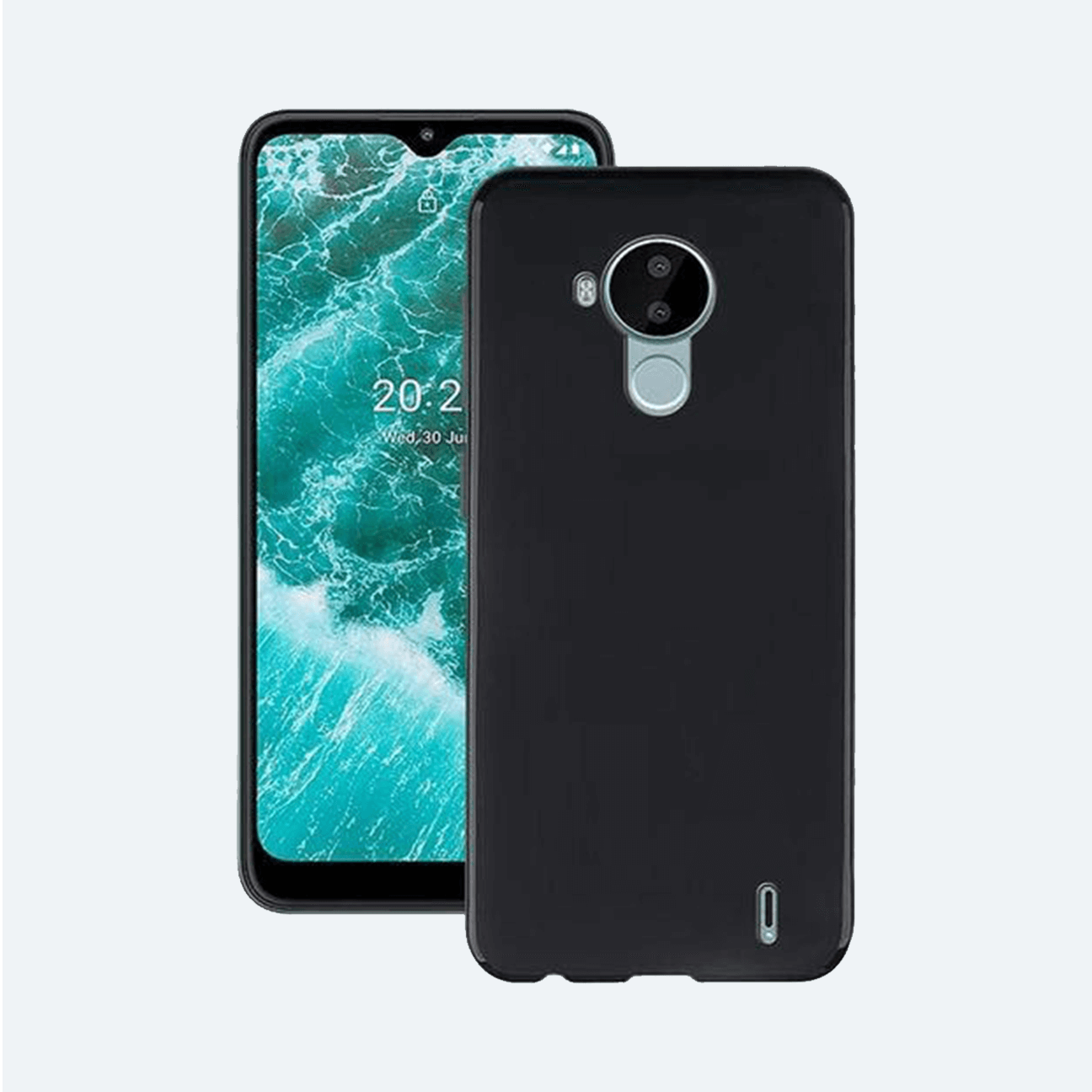 Nokia C30 Black Silicon Back Cover