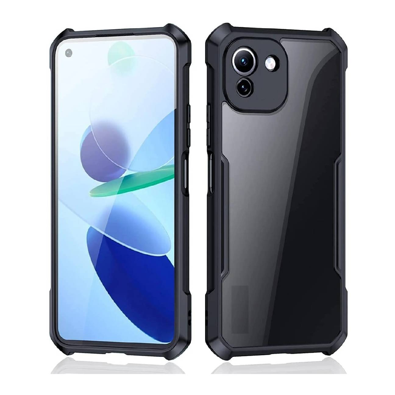 Samsung Galaxy A03 Shockproof Crystal Clear Bumper Case with Acrylic Back, TPU Frame & Camera Protection