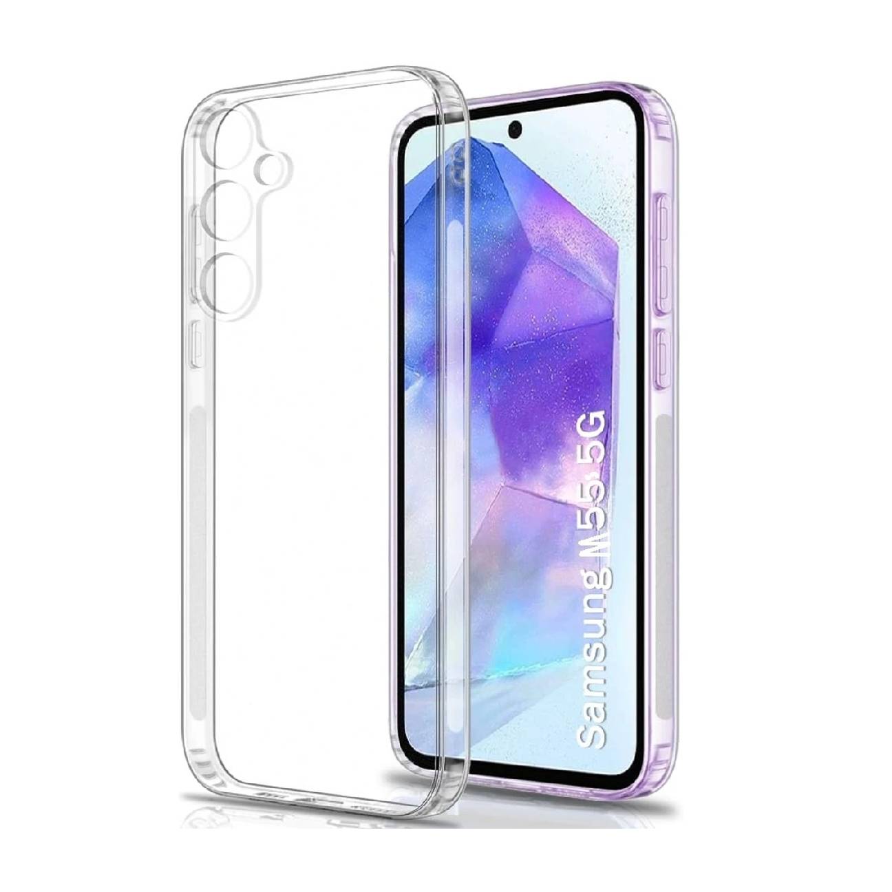 Samsung Galaxy M55 5G Transparent Back Cover