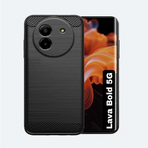 Lava Bold Black Silicon Back Cover