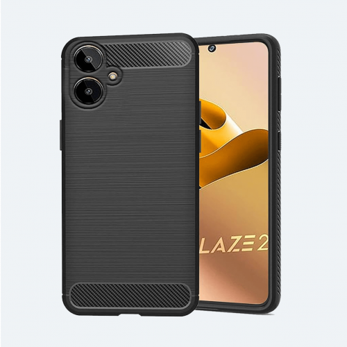 Lava Blaze 2 Black Silicon Back Cover thumbnail