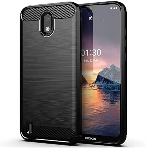 Nokia C01 Plus Black Silicon Back Cover