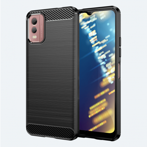 Nokia C32 Black Silicon Back Cover