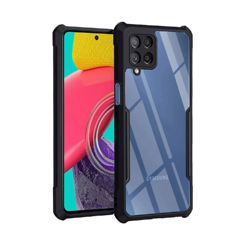 Samsung Galaxy M53 5G Shockproof Crystal Clear Bumper Case with Acrylic Back, TPU Frame & Camera Protection