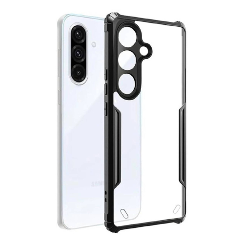 Samsung Galaxy F36 5G Shockproof Crystal Clear Bumper Case with Acrylic Back, TPU Frame & Camera Protection