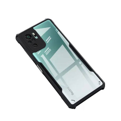 Mi 11X Shockproof Crystal Clear Bumper Case with Acrylic Back, TPU Frame & Camera Protection