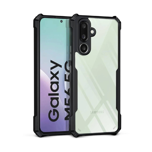 Samsung Galaxy M56 5G Shockproof Crystal Clear Bumper Case with Acrylic Back, TPU Frame & Camera Protection