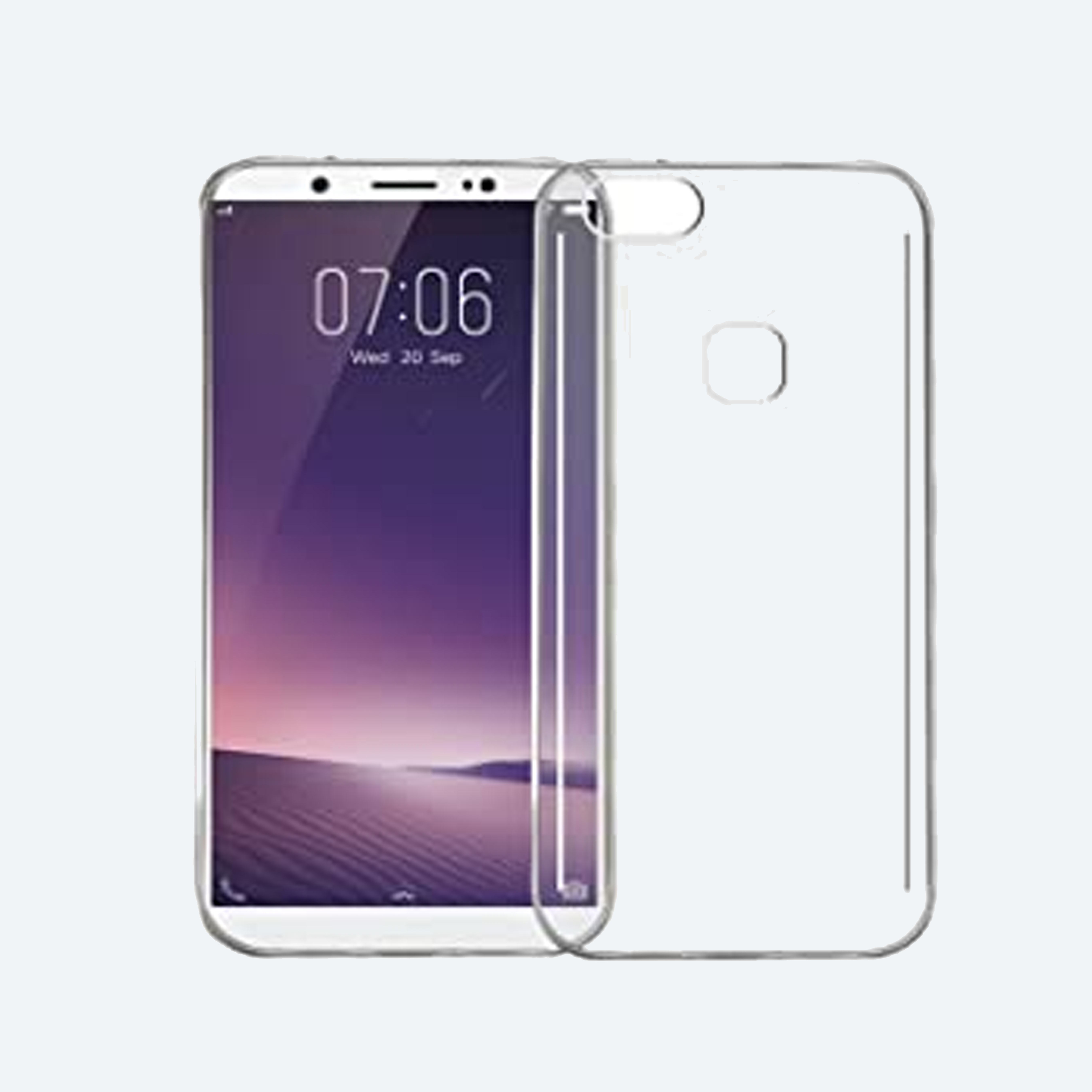 Vivo V7 Plus Transparent Back Cover