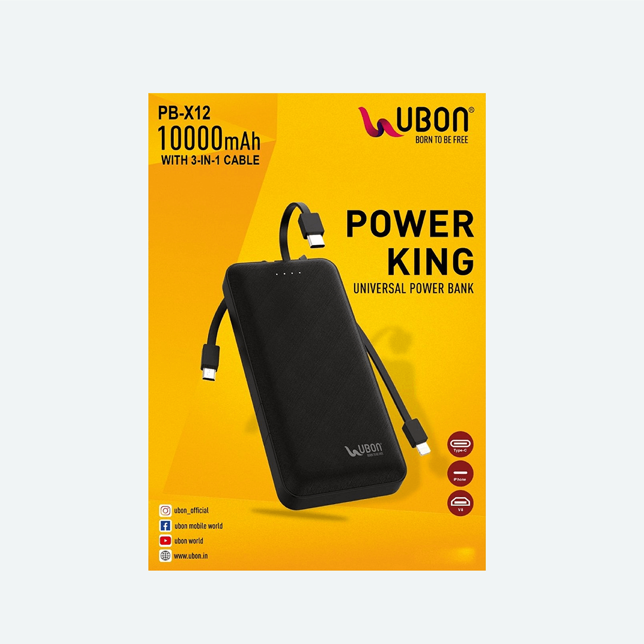 Ubon PB-X12 Massive 10000mAh Power Bank