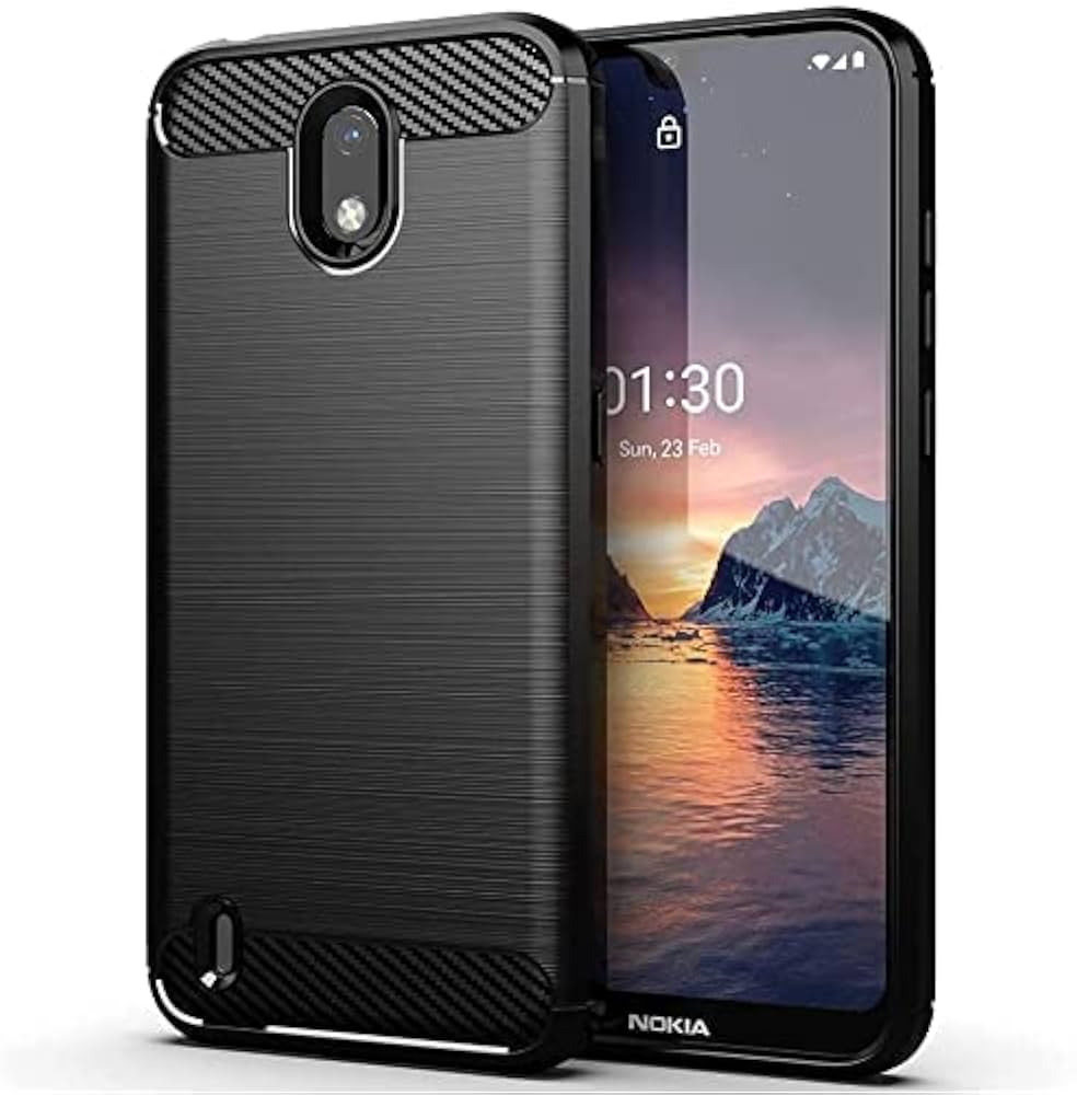 Nokia C01 Plus Black Silicon Back Cover