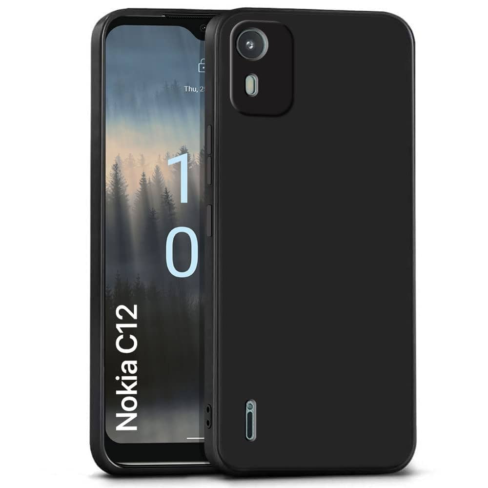 Nokia C12 Black Silicon Back Cover